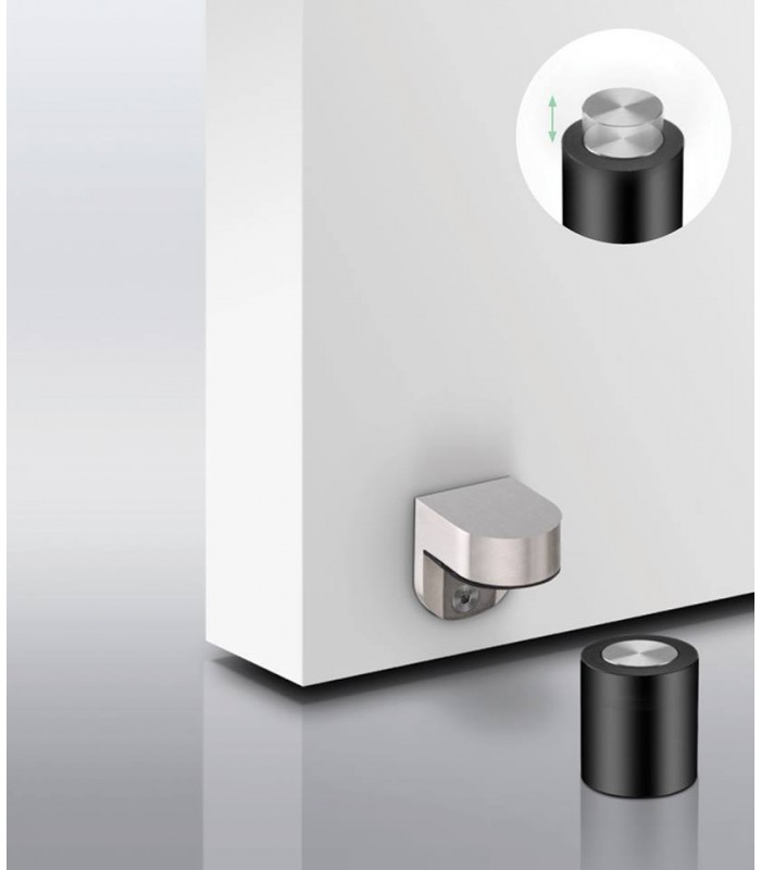 installation de butée de porte magnétique en stratifié