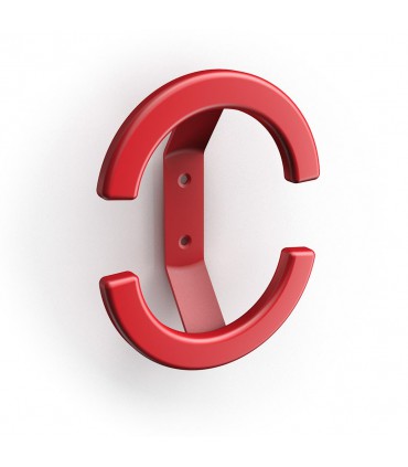 Patére Giotto rouge by Bolis Italia