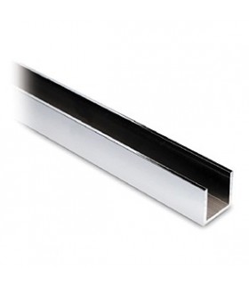 Profil aluminium 20 x 20 x 20 mm poli brillant