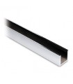 Profil aluminium 20 x 20 x 20 mm poli brillant