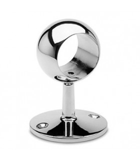 Support ouvert chromé brillant