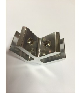 Connecteur Tor box pour deux volumes de verre à 90° Connecteur Tor box pour deux volumes de verre à 90°