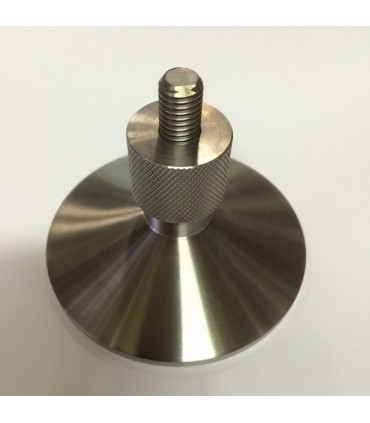 Pieds de meuble design conique Ø 80 mm finition brossée