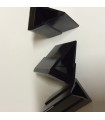 Pieds noir pour verre d'épaisseur 10 à 12 mm