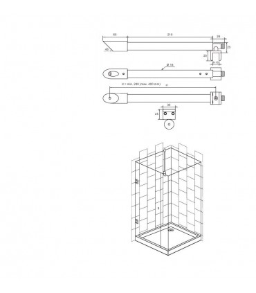 Barre raidisseur pour cloison de douche fiche technique