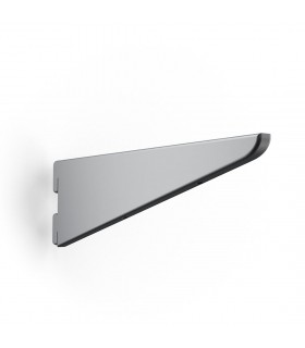 Console argent mat pour crémaillère double en acier  Console argent mat pour crémaillère double en acier