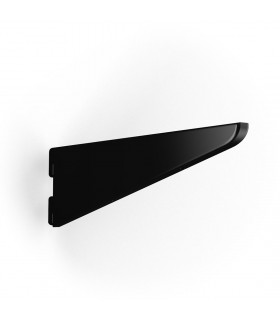 Console noir pour crémaillère double en acier  Console noir pour crémaillère double en acier