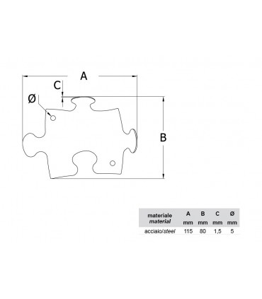 Patère design série Puzzle par Bolis Italia