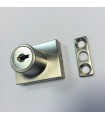 Serrure carrée en inox brossé Serrure carrée en inox brossé