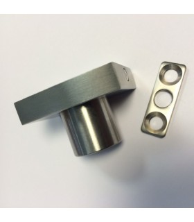 Serrure carrée en inox brossé Serrure carrée en inox brossé