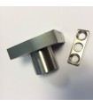 Serrure carrée en inox brossé Serrure carrée en inox brossé