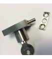 Serrure carrée en inox brossé Serrure carrée en inox brossé