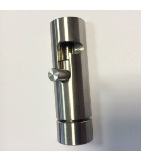 Loqueteau en inox brossé pour collage UV Loqueteau en inox brossé pour collage UV
