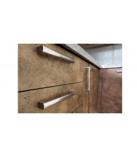 Poignée de meuble Oval en inox brossé by Viefe