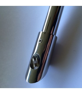 Barre raidisseur pour cloison de douche fixation entre mur et verre à 45° Barre raidisseur pour cloison de douche fixation entre mur et verre à 45°