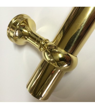 Poignée droite en laiton massif