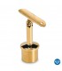 Raccord 90° orientable en T pour tube Ø 38 mm doré brillant