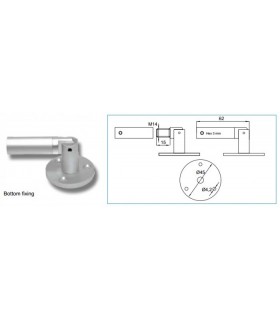 Kit d'accroche murale sur câbles tendus