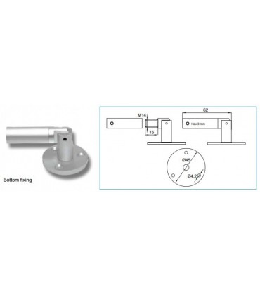 Kit d'accroche murale sur câbles tendus