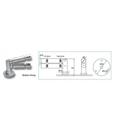 Kit câbles tendus pour étagères fixation murale
