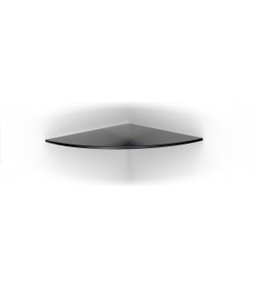 Tablette murale en verre noir