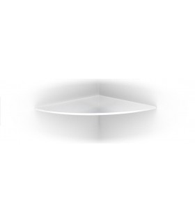 Tablette murale en verre blanc