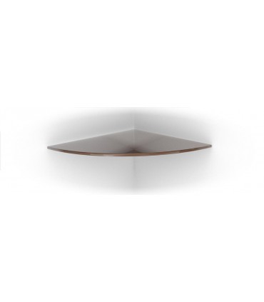 Tablette murale en verre brun