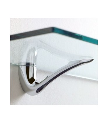 Support d'étagère série CASP-1 chromé brillant
