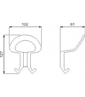 Patère série 5552 technique