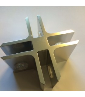 Connecteur Tor box pour 4 volumes de verre à 90° Connecteur Tor box pour 4 volumes de verre à 90°