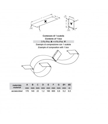 Etagère acier laqué Infinity