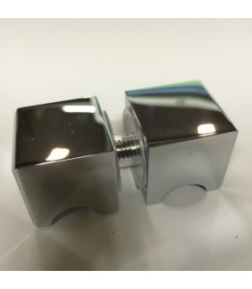 Paire de poignée bouton carré série Oslo pour porte en verre Paire de poignée bouton carré série Oslo pour porte en verre