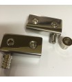 Set de 2 charnières pince pivot en inox 1506060 Set de 2 charnières pince pivot en inox 1506060