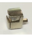 Taquet en métal anti-décrochage pour étagère en verre de 4 à 8 mm Taquet en métal anti-décrochage pour étagère en verre de 4 à 8 mm