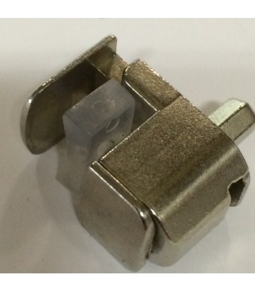 Taquet en métal anti-décrochage pour étagère en verre de 4 à 8 mm