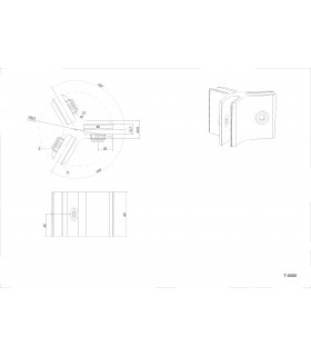 Connecteur Tor box pour 3 volumes de verre à 120° T5000 Connecteur Tor box pour 3 volumes de verre à 120° T5000