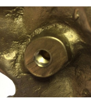 Heurtoir de porte d'entrée Anges et Démon détail fixation