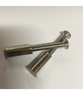 Lot de deux vis relieuses en inox Lot de deux vis relieuses en inox