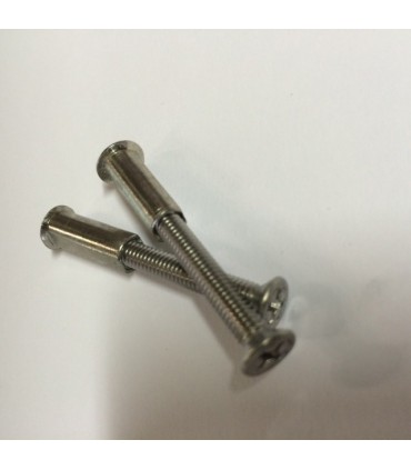 Lot de deux vis relieuses en inox