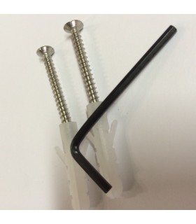 Set de deux patères inox poli brillant