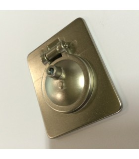 Poignée de meuble tirette affleurante nickel satiné vue de dos