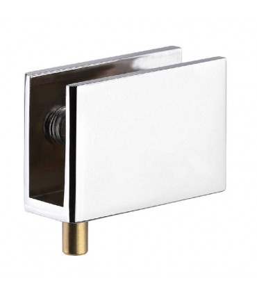 Pince pivot pour porte de vitrine en verre