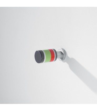 Bouton Vintage multicolore rond