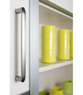 Poignée de meuble série Roma 0241 finition nickel satiné