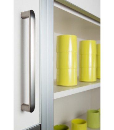 Poignée de meuble série Roma 0241 finition nickel satiné