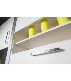 Poignée de meuble série Roma 0241 finition nickel satiné