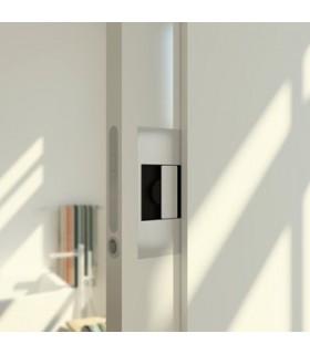 Serrure pour porte coulissante avec poignée rabatable série Slidelock par Didheya