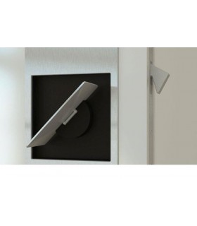 Serrure porte coulissante avec poignée rabatable série Slidelock par Didheya