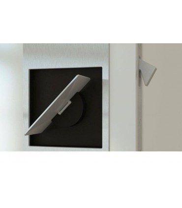 Serrure porte coulissante avec poignée rabatable série Slidelock par Didheya