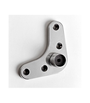 Embase Aluminium équerre 87 x 87 x 6 mm avec M24